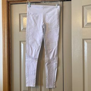 White ALO motto legging